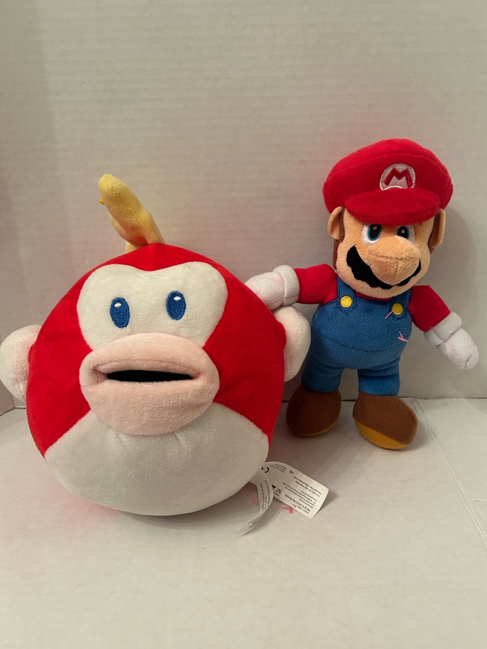 Nintendo Red & White Mario Plush with Red Cheep Cheep